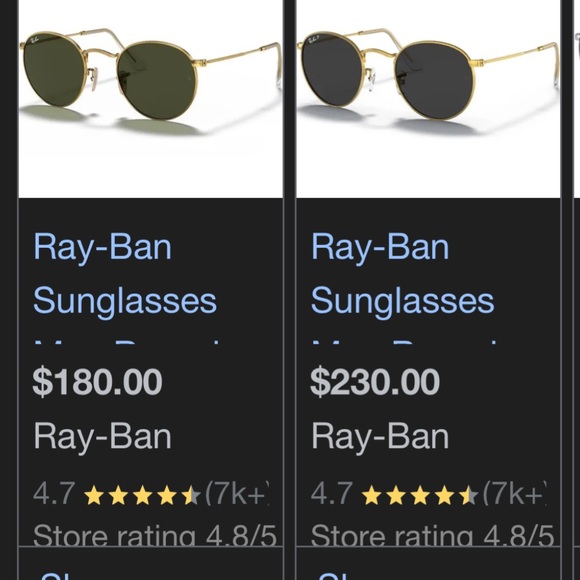 Ray-Ban aviator sunglasses. - Picture 2 of 5